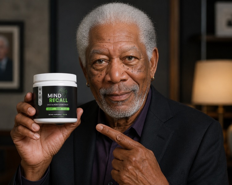 Morgan Freeman holding Mind Recall